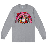 Heather Grey valentines day gnomes rainbow Long Sleeve Tee - RanaPortraitStore