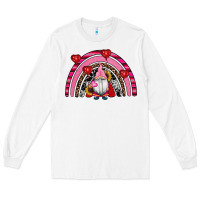 White valentines day gnomes rainbow Long Sleeve Tee - RanaPortraitStore