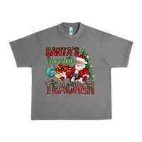 Tornado Santa's Favorite Teacher Urban Heavy Tee - BundleAndBundleShop