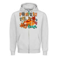 Dove Grey pumpkin pie lover Zipper Hoodie - CowGirlArtShop