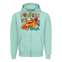 Seafoam pumpkin pie lover Zipper Hoodie - CowGirlArtShop