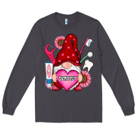 Smoke valentines day dentist gnome Long Sleeve Tee - RanaPortraitStore