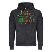 Vintage Black Merry And Bright Vintage Hoodie - MaliasSmallBusiness