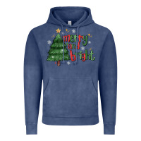 Vintage Denim Merry And Bright Vintage Hoodie - MaliasSmallBusiness