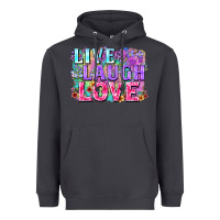 Smoke Live laugh love hippie Valentine's Day Heavyweight Hoodie - FaDigitalArtStudio