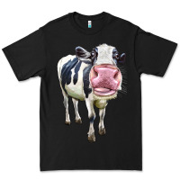 Black Cute Holstein Premium Tee - LillyAllenDesigns