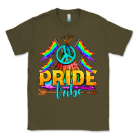Army Green LGBTQ+ Pride Tribe Classic Tee - BundleAndBundleShop