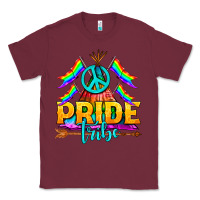 Burgundy LGBTQ+ Pride Tribe Classic Tee - BundleAndBundleShop