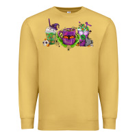 Antique Gold Halloween Coffee Cups Premium Sweatshirt - FaDigitalArtStudio