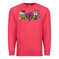 Cardinal Halloween Coffee Cups Premium Sweatshirt - FaDigitalArtStudio