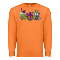 Halloween Coffee Cups Premium Sweatshirt | Teevron