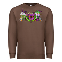 Chestnut Halloween Coffee Cups Premium Sweatshirt - FaDigitalArtStudio