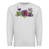 Dove Grey Halloween Coffee Cups Premium Sweatshirt - FaDigitalArtStudio