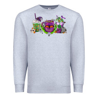 Heather Grey Halloween Coffee Cups Premium Sweatshirt - FaDigitalArtStudio