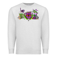 Oatmeal Heather Halloween Coffee Cups Premium Sweatshirt - FaDigitalArtStudio