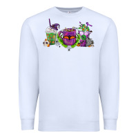 White Halloween Coffee Cups Premium Sweatshirt - FaDigitalArtStudio