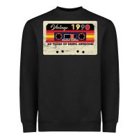 Vintage 1990 60th Birthday Cassette 30 Years Old 60 Years Heavyweight Sweatshirt | Teevron