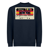 Navy vintage 1990 60th birthday cassette 30 years old 60 years Heavyweight Sweatshirt - Bettercallsaul