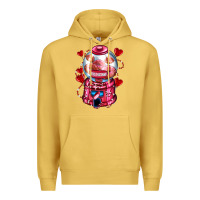 Antique Gold kiss  machine  olivia Premium Hoodie - OliviaCreatesArt
