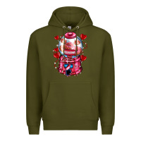 Army Green kiss  machine  olivia Premium Hoodie - OliviaCreatesArt
