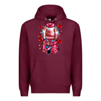 Burgundy kiss  machine  olivia Premium Hoodie - OliviaCreatesArt