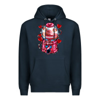 Navy kiss  machine  olivia Premium Hoodie - OliviaCreatesArt