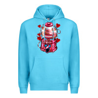 Ocean Blue kiss  machine  olivia Premium Hoodie - OliviaCreatesArt