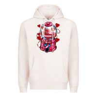 Pale Pink kiss  machine  olivia Premium Hoodie - OliviaCreatesArt