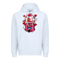 White kiss  machine  olivia Premium Hoodie - OliviaCreatesArt
