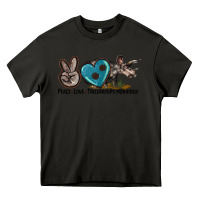 Asphalt peace love triceratops horridus Heavy Core Tee - LillyAllenDesigns