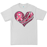 Dove Grey breast cancer awareness heart Premium Tee - Jasminsmagicworld