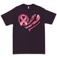 Plum breast cancer awareness heart Premium Tee - Jasminsmagicworld