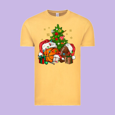 Christmas Sports Bbs Vintage Tee Designed By Bundleandbundleshop