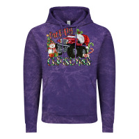 Cloud Purple Merry Christmas Monster Truck Vintage Hoodie - MaliasSmallBusiness