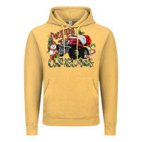 Vintage Mustard Merry Christmas Monster Truck Vintage Hoodie - MaliasSmallBusiness