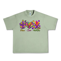 Peace Love Mardi Gras Urban Heavy Tee | Teevron