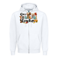 White one thankful teacher Zipper Hoodie - CowGirlArtShop