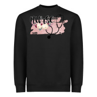 Black Nurse Floral Heavyweight Sweatshirt - Bettercallsaul