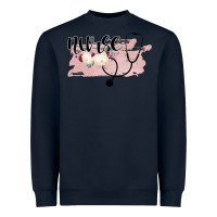 Navy Nurse Floral Heavyweight Sweatshirt - Bettercallsaul