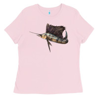 Bubblegum Pink Atlantic Sailfish Illustrations Ladies Tee - LillyAllenDesigns