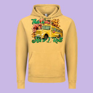 This Is How I Roll Woman Bus Driver Vintage Hoodie Designed By Jasminsmagicworld