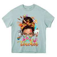 Arona art teacher messy bun Heavy Core Tee - NancyCooperArtShop