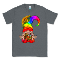 Charcoal Heather LGBTQ+ Pride Gnome With Donut Classic Tee - BundleAndBundleShop