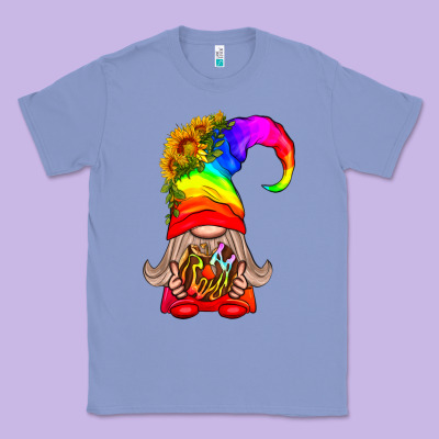 Lgbtq+ Pride Gnome With Donut Classic Tee Designed By Bundleandbundleshop
