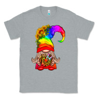 Heather Grey LGBTQ+ Pride Gnome With Donut Classic Tee - BundleAndBundleShop