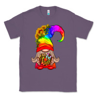 Lavender LGBTQ+ Pride Gnome With Donut Classic Tee - BundleAndBundleShop