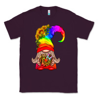 Plum LGBTQ+ Pride Gnome With Donut Classic Tee - BundleAndBundleShop