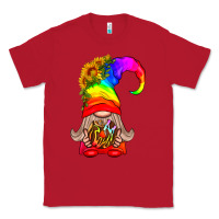 Red LGBTQ+ Pride Gnome With Donut Classic Tee - BundleAndBundleShop