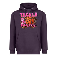 Plum Tackle Cancer Basketball Heavyweight Hoodie - FaDigitalArtStudio