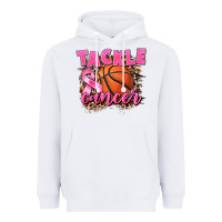 White Tackle Cancer Basketball Heavyweight Hoodie - FaDigitalArtStudio